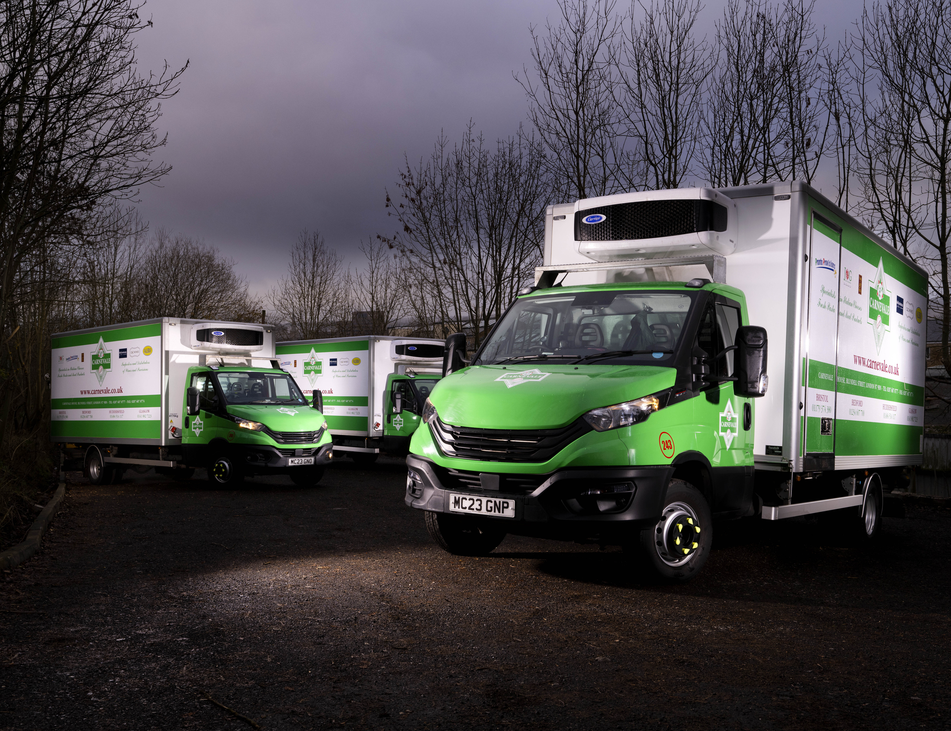 Dawsongroup truck and trailer provides Carnevale with four trucks.